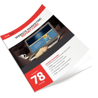 handout book about website marketing report card